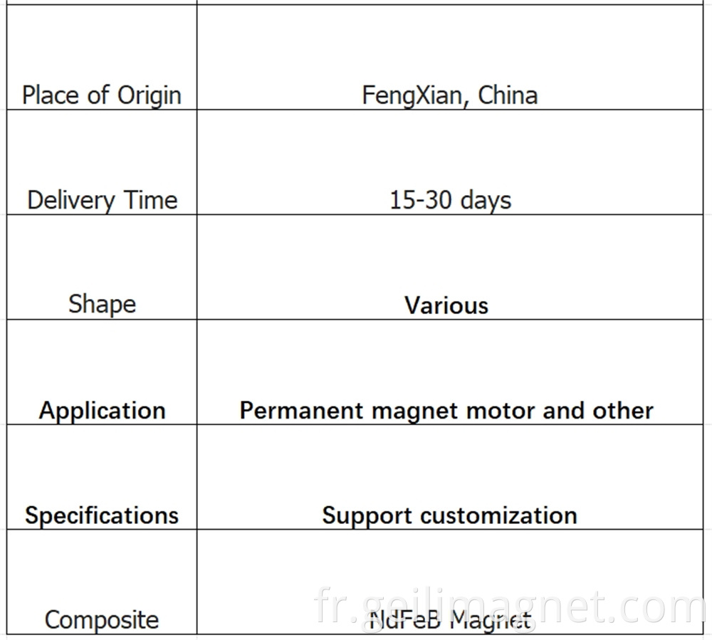 Sintered NdFeB Magnet